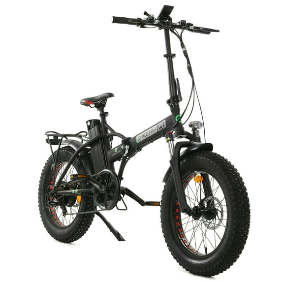 ECOTRIC 20" 48 V 500 W 15 AH Folding Electric Fat Tire Bicycle Bike City E-bike Black UL2849