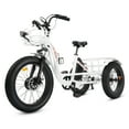 thumbnail image 1 of ECOTRIC 22.4AH Electric Tricycle Fat Tire for Adults with Basket, 750W 48V Battery, 3 Wheel Step-Thru E-trike White, 1 of 8