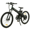 thumbnail image 1 of ECOTRIC 26" Electric Bike Powerful Motor Bicycle Mountain Ebike 750 W 48 V 12.5 AH Removable Battery Suspension Fork Black City Tire LCD Display A-E516646, 1 of 6