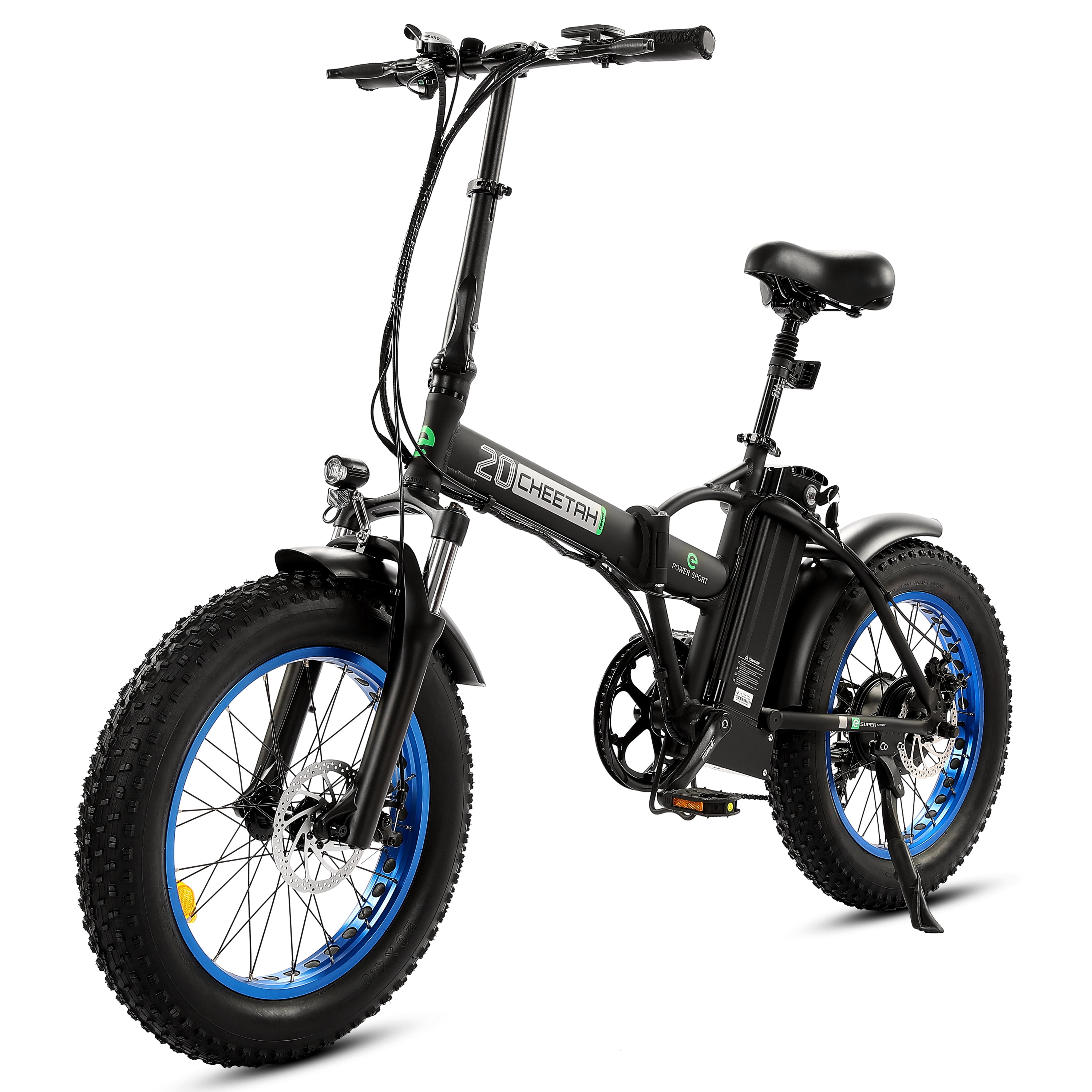 ECOTRIC 500W EBike 20 Folding Electric Bicycle 36V 12.5AH Fat Tire Bike All Terrain for Snow Beach Mountain Walmart