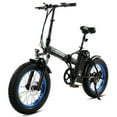 thumbnail image 1 of ECOTRIC 500 W Electric Bike Beginner 20" Fat Tire Folding Electric Bicycle 36 V 12.5 AH Removable Battery Beach Snow Mountain Bike Moped for Adults Commute E-Bike UL Certified A-E516646, 1 of 13