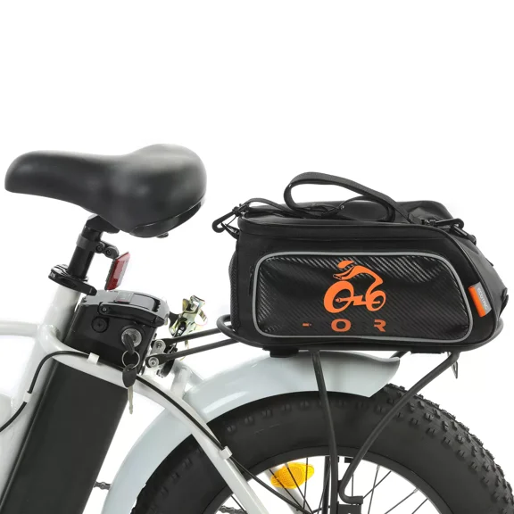 ECOTRIC Cycling Bicycle Rear Rack Bag Waterproof Bike Trunk Pannier Saddle Bag