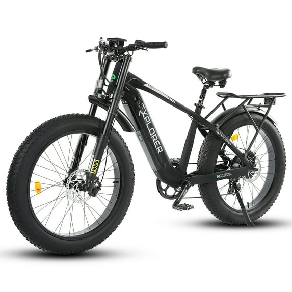 ECOTRIC Explorer 26 inch eMTB Electric Mountain Bike Fat Tire Ebike Adult Bicycle 26" 750 W 48 V 13 AH Lithium Battery Full Suspension Throttle Pedal Assist A-E516646