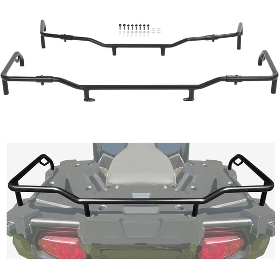ECOTRIC Front & Rear Rack Extender Storage Rack Extender Replacement Compatible with 2014-2020 Polaris Sportsman 450 570 Replacement for 2879716 2879717 Set of 2