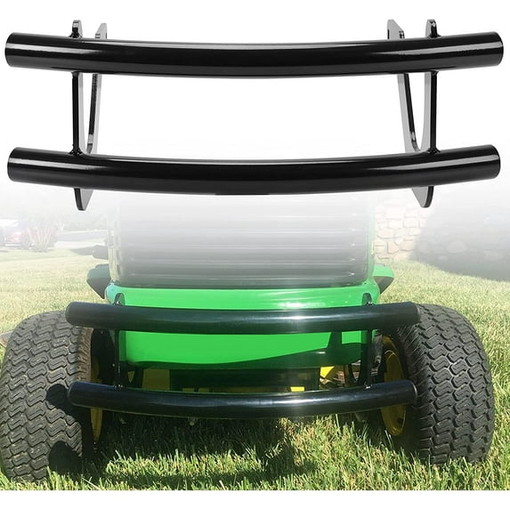 ECOTRIC Metal Front Bumper Protector Brush Guard Compatible with John Deere LX Series LX255 LX266 LX277 LX279 LX288 Bumper Bar Lawn Mower Garden Tractor