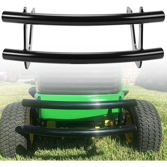 ECOTRIC Metal Front Bumper Protector Brush Guard Compatible with John Deere LX Series LX255 LX266 LX277 LX279 LX288 Bumper Bar Lawn Mower Garden Tractor