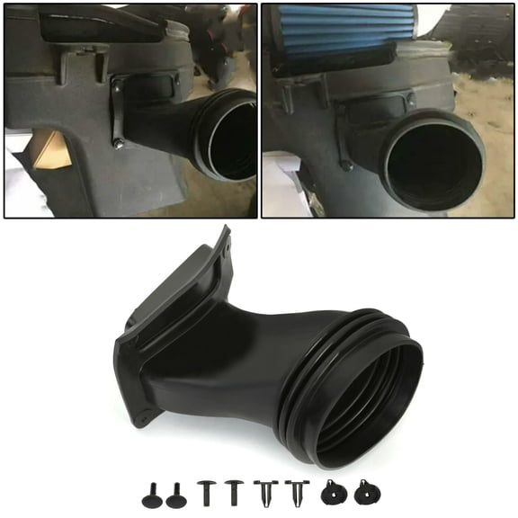 ECOTRIC Plastic Headlight Headlamp Air Inlet Intake Duct Tube Mopar Fit For Dodge Challenger 2015 2016 2017 2018 2019 2020Replacement For 77072385