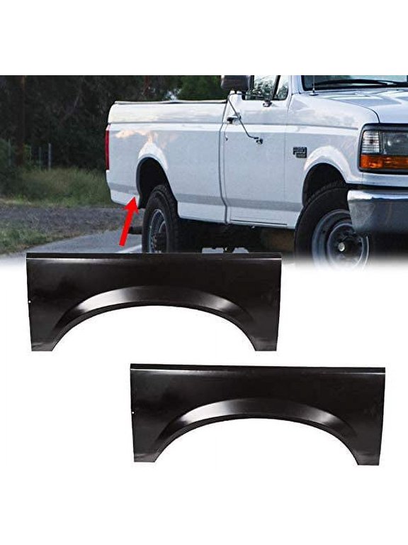 Wheel Arch Repair Quarter Panel Patch Upper LH RH Driver&Passenger Side Set for Ford Pickup Truck 1987-1996 F150 F250 F350