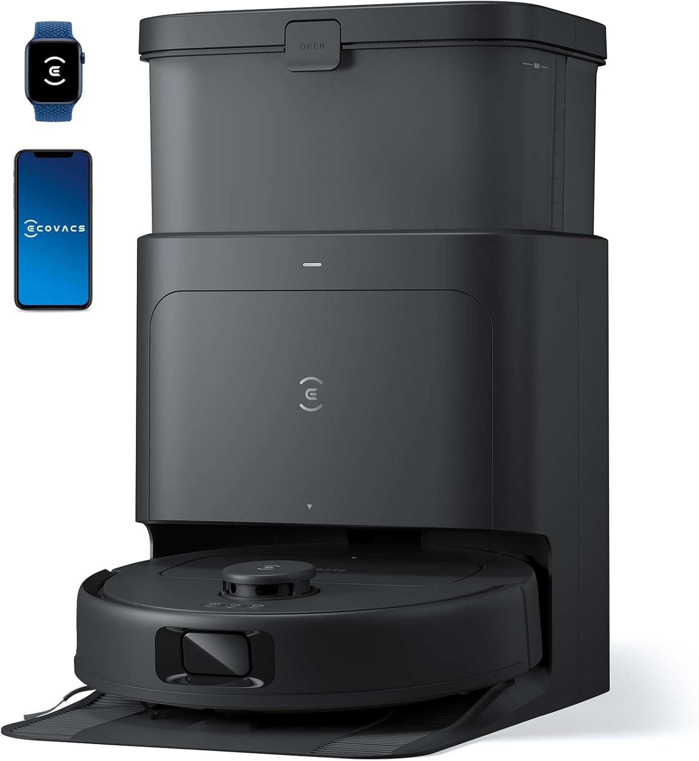 ECOVACS DEEBOT N30 Omni Robot Vacuum and Mop, 10000Pa Suction, TruEdge Adaptive Edge Mopping, ZeroTangle 2.0