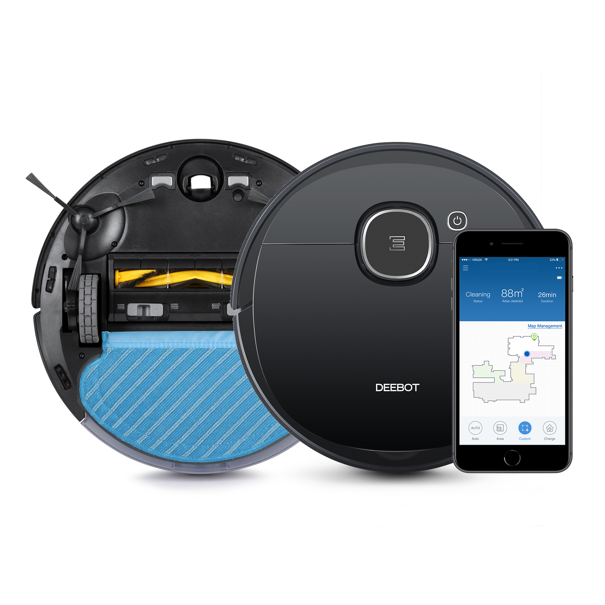 ECOVACS DEEBOT OZMO 920 Robot Vacuum Cleaner and Mop with WiFi & App - image 1 of 9