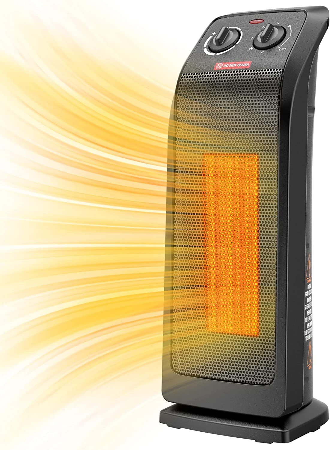 ECOWELL 18 quot Tower Heater for Indoor Use 1500W Fast Heating Ceramic ECOWELL 18 quot Tower Heater for Indoor Use 1500W Fast Heating Ceramic
