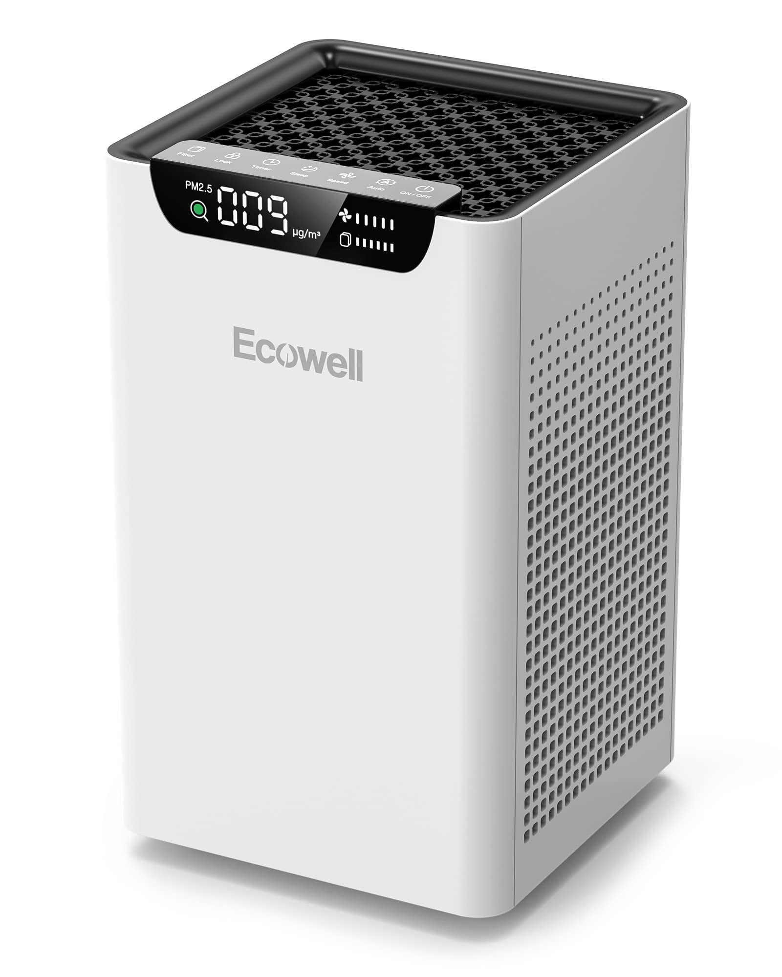 Pearl White HEPA Air Purifier with Touch Control
