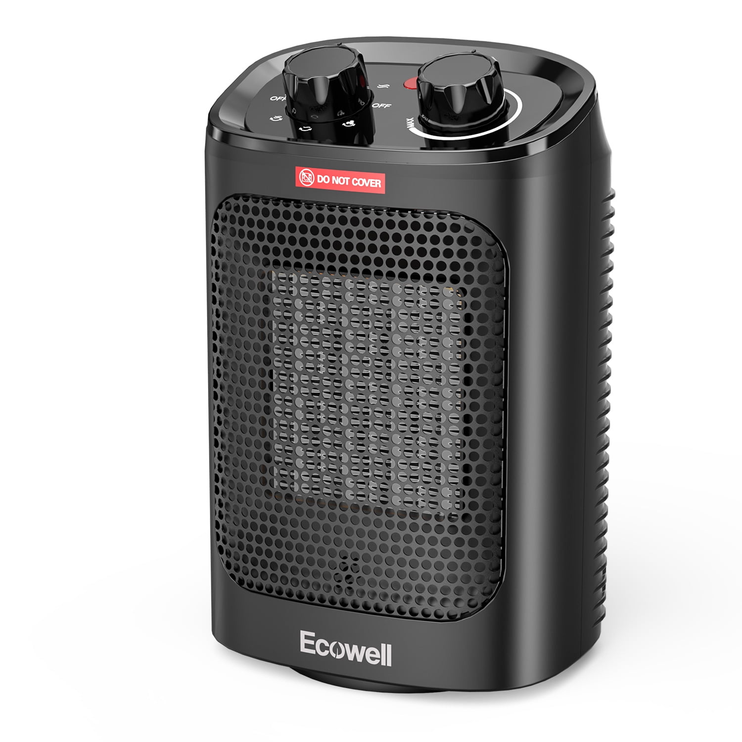 ECOWELL Electric Portable Space Heater Fan Combo W/ Thermostat