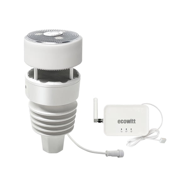 Ecowitt GW3001 Weather Station with GW3000 Wi-Fi and Ethernet Gateway, WS90 7-in-1 Outdoor Weather Sensor, 915 MHz