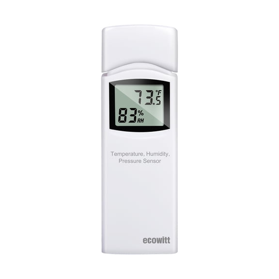 ECOWITT WN32 Outdoor Wireless Temperature & Humidity Sensor with LCD Display, Remote App Monitoring