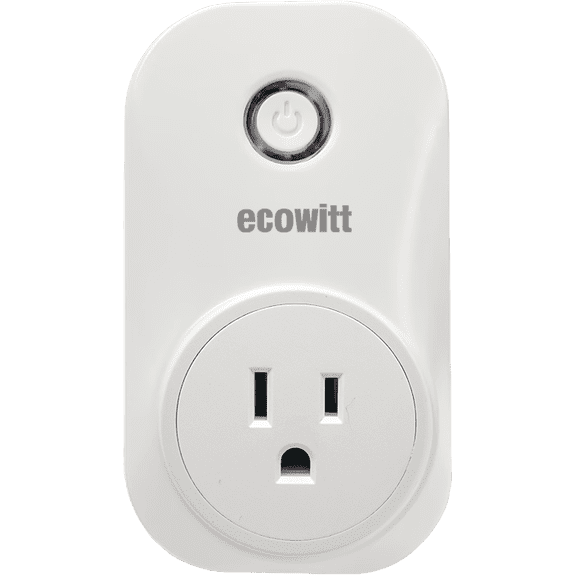 ECOWITT WittSwitch AC1100 Smart Socket Switch. It needs to be paired with IoT Wi-Fi Gateway (GW3000/GW1200). Features 4 operation modes and APP control, working frequency: 915 MHz.