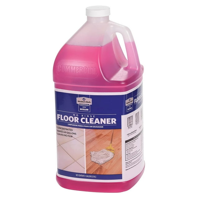 ECOlab No Rinse Commercial Floor Cleaner, 128 oz, Safe for All Floors