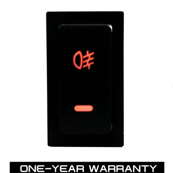 ECP-AUTOTEILE Factory Style 5Pin Pushbutton Fog Switches Orange LED Background Indicator for MR2 Spyder,Scion tC