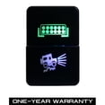 thumbnail image 1 of ECP-AUTOTEILE LED Light Bar/Driving Lights Dual Pushbutton Car Fog Switches w/Blue,Green Dual-Color 200 Series, Including Wiring Wire Harness Adapter,32.5mmx22mm,LED Light, DRL,Fog Lights etc, 1 of 3