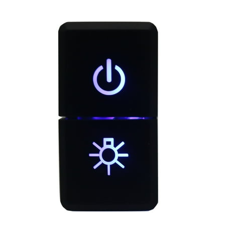 ECP-AUTOTEILE Power on/Light System Dual Pushbutton Car Fog Switches w/Blue,Green Dual-Color LED Background Indicators 1.53''x0.78" price history and forecast - ECP-AUTOTEILE