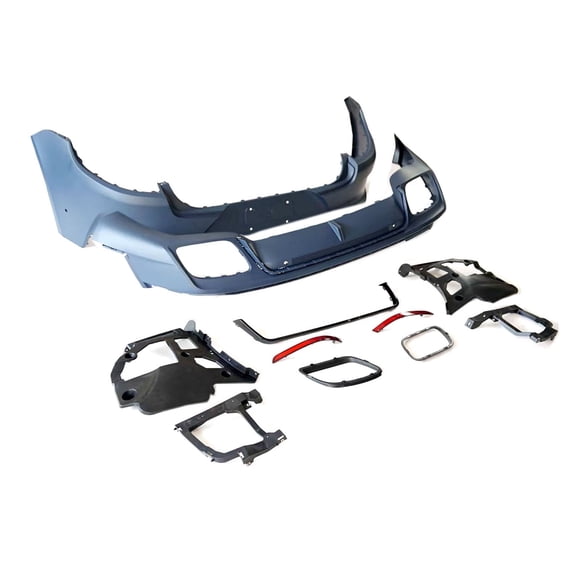 ECP-AUTOTEILE Rear Bumper Conversion Cover Assembly Compatible with 2017-2020 Panamera 971 All models Unpainted 976 Style Bodykit Replacement