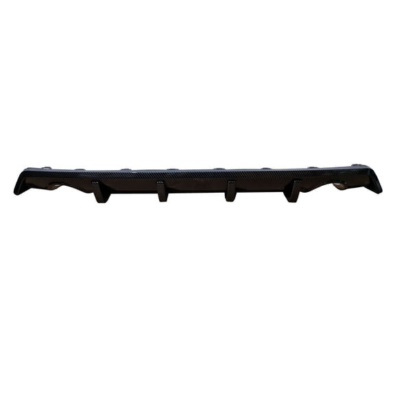 ECP-AUTOTEILE Rear Bumper Diffuser w/Corner Splitter Compatible with Civic Ex-l ,Ex, Sport,Touring,Dx,I-style FC1 Sedan 4-Dr 2016-2021 Lower Chin Fin Carbon Fiber Look,Euro Type