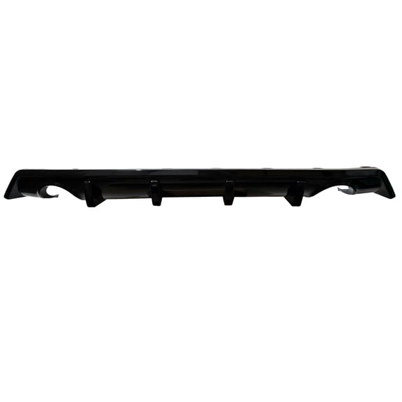 ECP-AUTOTEILE Rear Bumper Diffuser w/Corner Splitter Compatible with Civic Ex-l ,Ex, Sport,Touring,Dx,I-style FC1 Sedan 4-Dr 2016-2021 Lower Chin Fin Gloss Blacked-out,Euro Type
