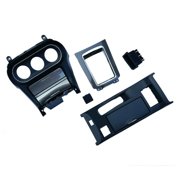 ECP-AUTOTEILE fit for 08-15 Lancer EVO X MR A/C Dash Bezel w/Shifter Panel,Cup Holder,Car Storage Change Box
