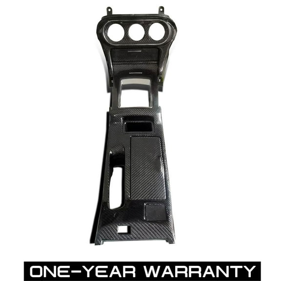 ECP-AUTOTEILE fit for 08-15 Lancer EVO X MR A/C Dash w/Shifter Panel,Cup Holder Carbon Fiber