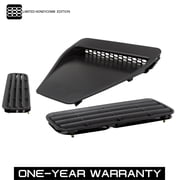 ECP-AUTOTEILE fit for 2008-2017 Lancer Evolution EVO X CZ4A CJ,CY,CF Hood Bonnet Vents Ducts Honeycomb Insert Matte Black Finish