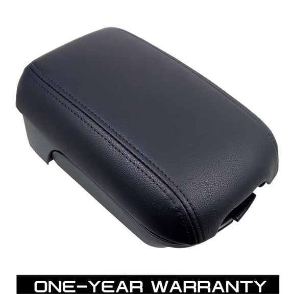 ECP-AUTOTEILE fit for 2008+Lancer EVO X Sedan Center Console Armrest Lid Premium Black Leather
