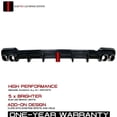 thumbnail image 1 of ECP-AUTOTEILE fit for 18-22 Accord X Sedan Rear Vertical Slim LED Brake Extension Diffuser Tuning Kits Gloss Black,AKASAKA V2, 1 of 8