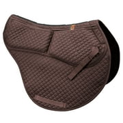 ECP Correction All Purpose Contoured Saddle Pad with Memory Foam Pockets Brown