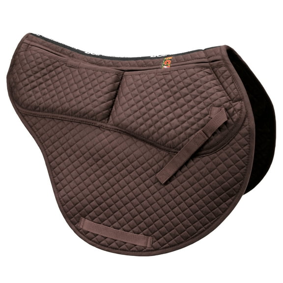 ECP Correction All Purpose Contoured Saddle Pad with Memory Foam Pockets Brown