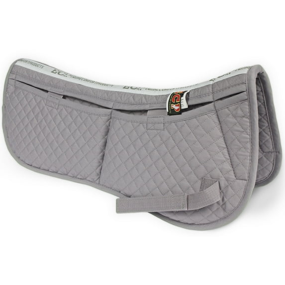 ECP Equine Comfort Products Correction Half Saddle Pad, Lilac Gray