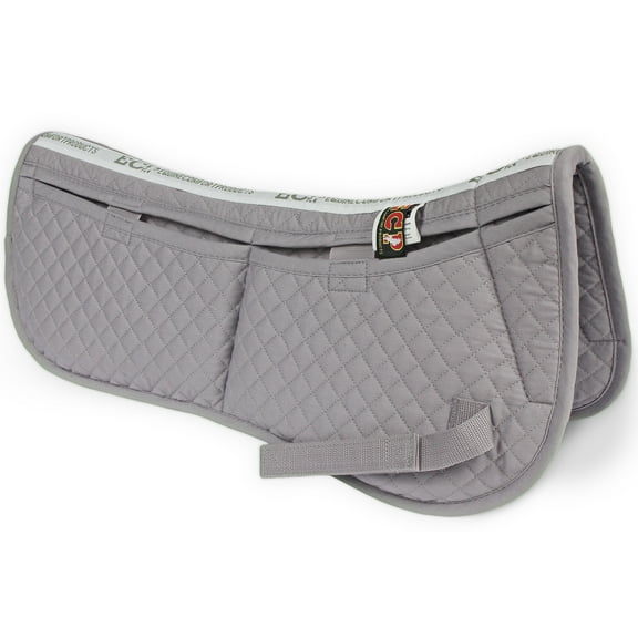 ECP Equine Comfort Products Correction Half Saddle Pad, Lilac Gray