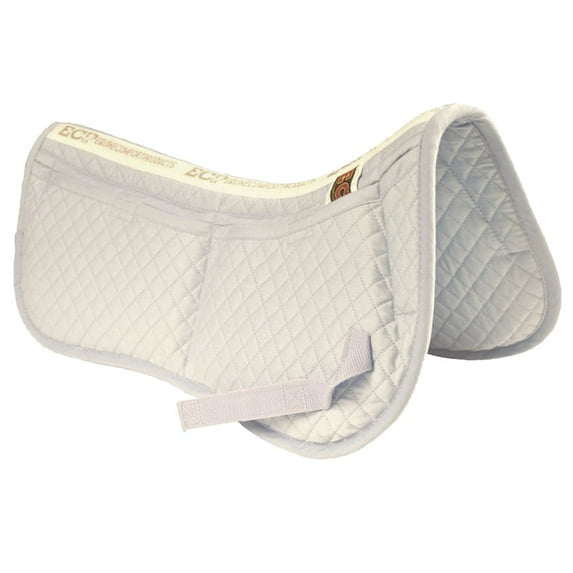 ECP Equine Comfort Products Correction Half Saddle Pad with Adjustable Memory Foam
