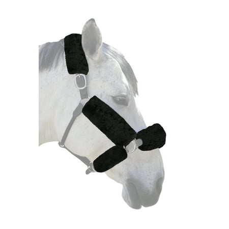 ECP Merino Sheepskin Halter Fleece Set, 6 Pieces Black
