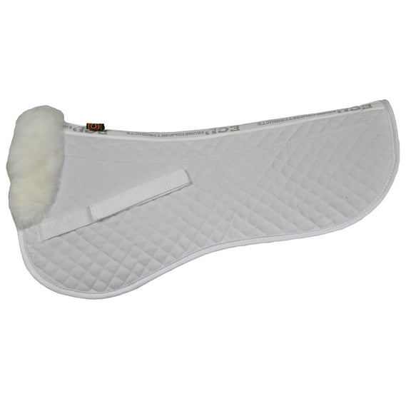 ECP Sheepskin Classic Half Saddle Pad - Medium - White