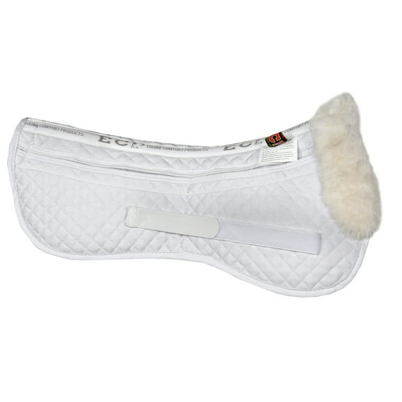 ECP Sheepskin Correction Half Saddle Pad - White