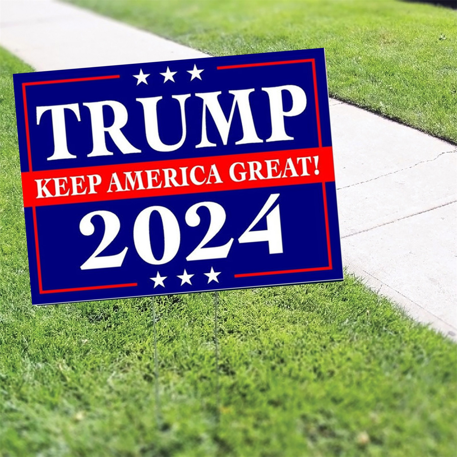 ECPECAD Trump 2024 Keeps America Great 2024 Political Yard Signs With