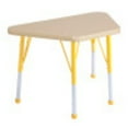 thumbnail image 1 of ECR4Kids 18in x 30in Trapezoid Premium Thermo-Fused Adjustable Activity Table Maple/Maple/Yellow - Standard Ball, 1 of 2