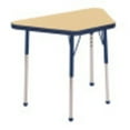 thumbnail image 1 of ECR4Kids 18in x 30in Trapezoid Premium Thermo-Fused Adjustable Activity Table Maple/Navy/Navy - Standard Ball, 1 of 2
