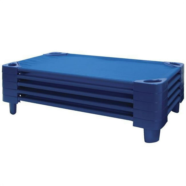 ECR4Kids 204874 ECR4KIDS Toddler Stackable Kiddie Cot 40 x 23 x 6 in. Set of 5 Walmart