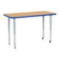 thumbnail image 1 of ECR4Kids 24"x48" Rectangular Contour Adjustable Table w/ Super Leg, 1 of 2