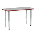 thumbnail image 1 of ECR4Kids 24"x48" Rectangular Contour Adjustable Table w/ Super Leg, 1 of 2