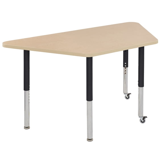 ECR4Kids 24"x48" Trapezoid Thermo-Fused Activity Table w/ Super Leg