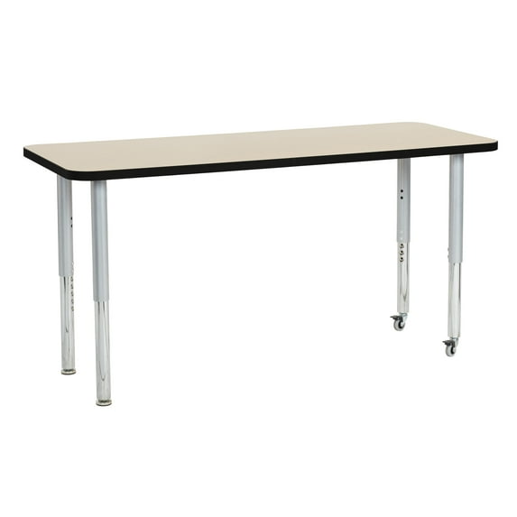 ECR4Kids 24"x60" Rectangular Thermo-Fused Activity Table w/ Super Leg