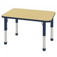 thumbnail image 1 of ECR4Kids 24in x 36in Rectangle Premium Thermo-Fused Adjustable Activity Table Maple/Navy/Navy - Chunky Leg, 1 of 4