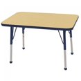 thumbnail image 1 of ECR4Kids 24in x 36in Rectangle Premium Thermo-Fused Adjustable Activity Table Maple/Navy/Navy - Standard Ball, 1 of 4